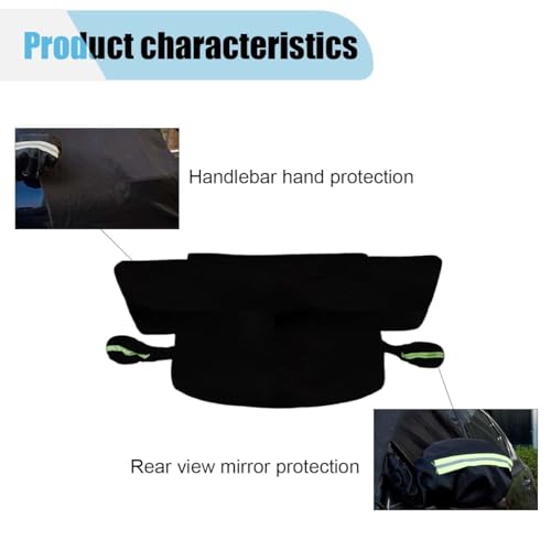 Image of KITUREK Car Windshield Cover for Ice and Snow, Large Automobile Windshield Frost Cover with Side Window and Rearview Mirror Protector, Windshield Snow Cover Universal for Most Cars SUVs