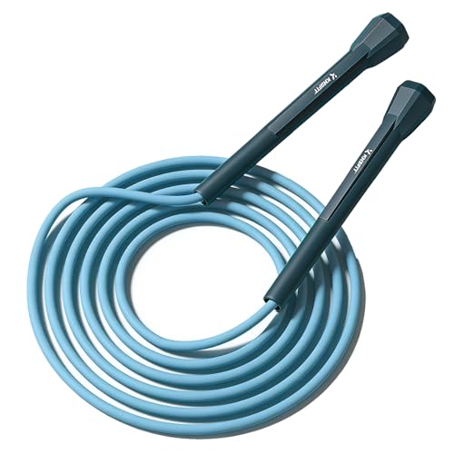 ARYIMYDP Cuerda de saltar de PVC ajustable con mangos antideslizantes, para hombres y mujeres, ideal para fitness, entrenamiento cardiovascular y quema de grasas
