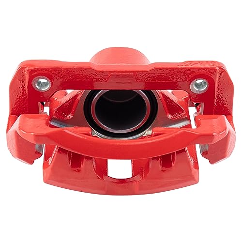 Image of TRQ Performance Front Driver and Passenger Side Brake Caliper Set Caliper Brackets Compatible with 2003-2007 Honda Accord 3.0L V6 Front Wheel Drive Automatic Transmission ABS Sport Coupe