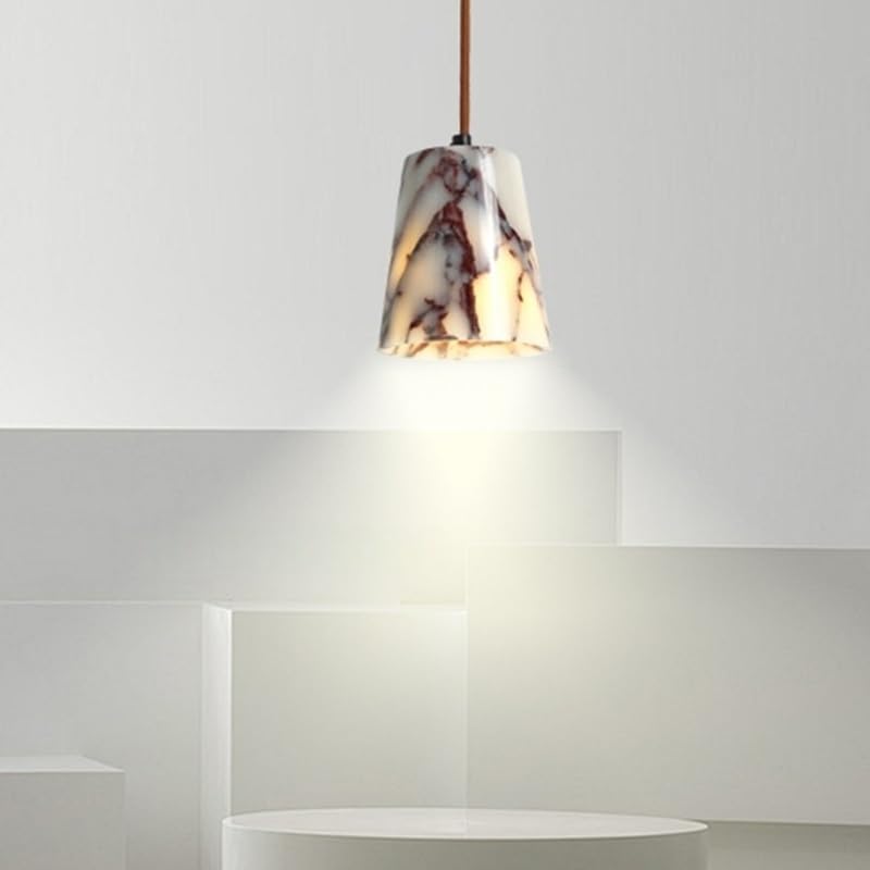 Lampe suspendue en pierre luminaire suspendu marbre naturel salon
