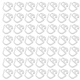 Utilisations multiples : ces mini-crochets à pince sont parfaits pour suspendre les rideaux, les voilages, les rideaux plissés ou tout autre tissu d’ameublement. crochets à pince blancs pour rideaux