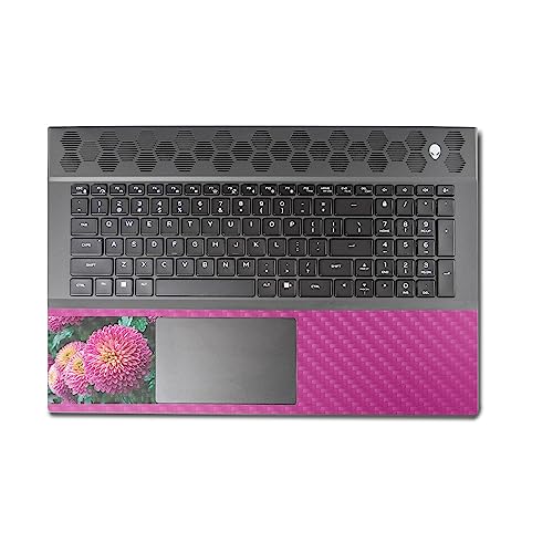 Image of MightySkins Carbon Fiber Skin Compatible With Alienware M18 R1 (2023) Full Wrap Kit - Chrysanthemum | Protective, Durable Textured Carbon Fiber Finish | Easy To Apply & Change Styles | Made in the USA