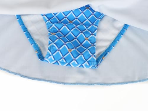 Image of Jurebecia Toddler Girls Princess Swimsuit Princess Bathing Suit Bikini Swimwear Kids Ruffle Tankini Summer Beach Pool Party Size 4t Blue
