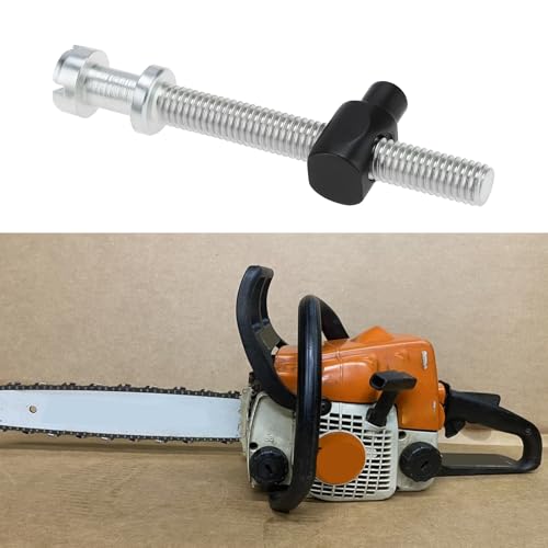 EMSea Kettensägen-Einstellschraube, M5 x 52 mm, Kettenspanner, kompatibel mit Husqvarna, kompatibel mit Stihl, 2 Stück