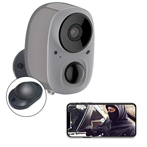 Preisvergleich Produktbild YIROKA Überwachungskamera Aussen Akku Kabellos, AI-Benachrichtigung, 1080P WLAN IP Kamera, Aktivitätszone, Cloud-Speicher, Max. 128GB SD Karte, 2,4GHz WiFi, IPX6 Wasserdicht, mit Bewegungsmelder, Grau