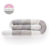 ♥ La cuna está perfectamente integrada con la cojín protector para cuna , protegiendo eficazmente la cabeza del bebé de las varillas duras, las paredes frías, el ruido y el flujo de aire, brindando al bebé un entorno para dormir cómodo y reparador.