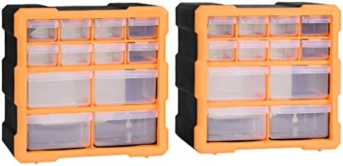 vidaXL Multi-drawer Organiser with 60 Drawers Tool Organiser Unit Workshop Wall Drawer Cabinet Sewing Nail Bolt Screw Craft Bit Storage Box