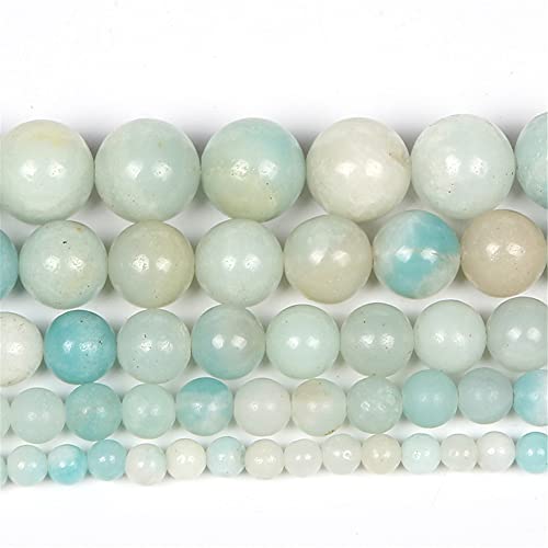 Perles rondes pierre naturelle bleu clair d'exception 12mm pour créations durables - 2