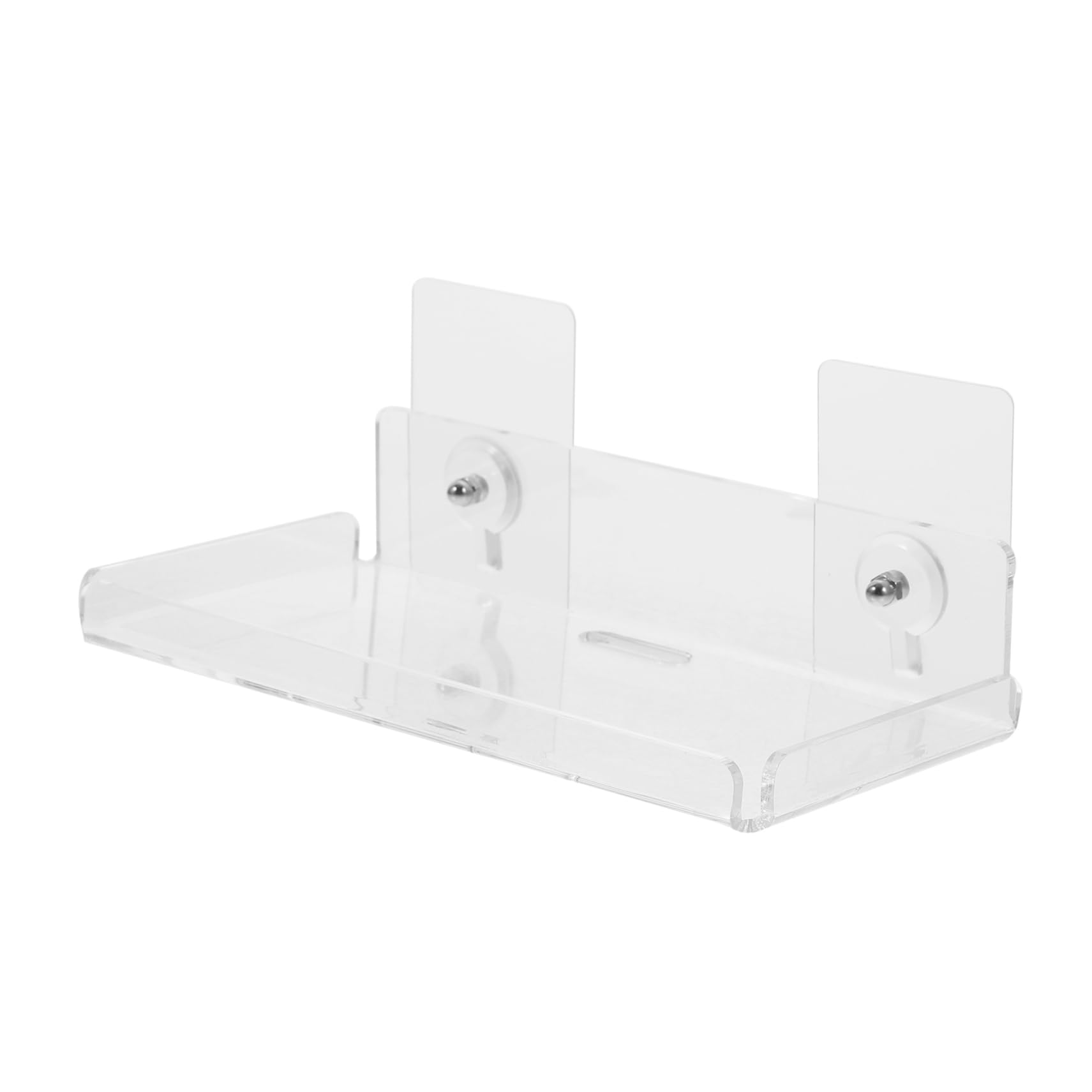 Housoutil Security Holder Wall-Mounted Floating Shelf No Drilling Acrylic Easy Install Home