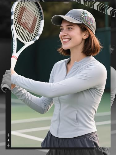 Image of Biggun Trendy Embroidered Baseball Cap for Girls Women Men - Adjustable Soft Breathable Hats for Casual Wear