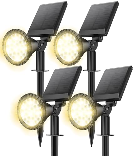 Nbkls WARMTY002YDD Solar Spot Lights For Outside, 27 Led Outdoor Solar Lights For Yard thumb #8