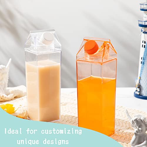 Foaincore 20-Piece Colorful Milk Carton Water Bottles #TOP27