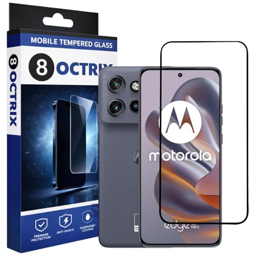 Image of Tempered Glass Screen Protector Compatible for Moto Edge 50 Neo with Edge to Edge Coverage - Case Friendly, Anti-Scratch & Bubble-Free Installation Kit (Pack of 1)
