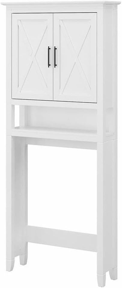 Bush Home Key West Over The Toilet Storage Cabinet in Driftwood Gray