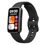 TOOBUR Bracelet Connecté sans App ni Téléphone, Étanche 3ATM, Surveillance Fréquence Cardiaque/Énergie Corporelle/Sommeil, 100 Modes Sport, Podometre Compte Pas Montre pour Hommes et Femmes, Noir