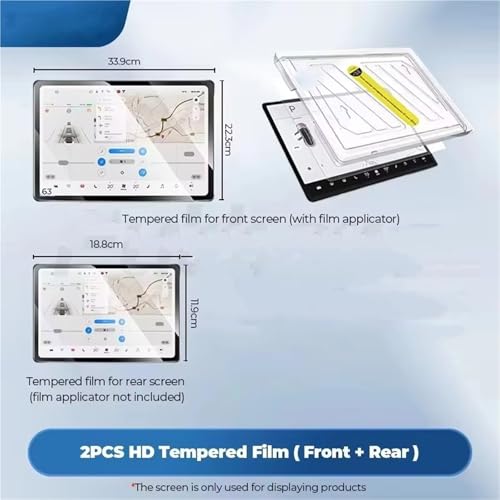 Protector de pantalla para Tesla Model Y Juniper de vidrio templado de 15,4 pulgadas 2