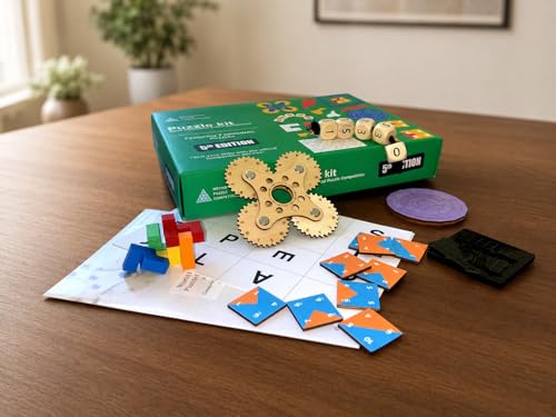 Mechanical Puzzle Box – Official Remake of the 2025 5th Edition World Mechanical Puzzle Competition, Collector and Training Set with 7 Puzzles