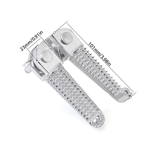 Aideux Front Footrest Foot Peg Pedal Compatible With Yamaha Yzf R25 R3 Mt25 Mt03 2014-2023 Motorcycle Bracket thumb #2