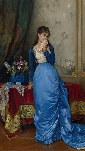 Affiche la Lettre d'Auguste Toulmouche pour décoration de salon chic
