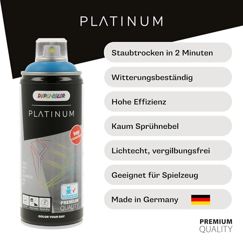 DUPLI-COLOR PLATINUM RAL 5015 himmelblau seidenmatt 400 ml - Sprühfarbe – Ansicht 2