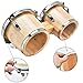 LeSage Bongos Drum for Kids Adults Beginner Bongos 7 in and 8 in Natural Wood Real Skin Drum Head with Tuning Key