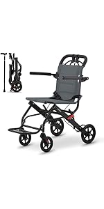 Amazon | YLOVABLE 軽量車椅子 折畳み 軽量 コンパクト アルミ製 介護