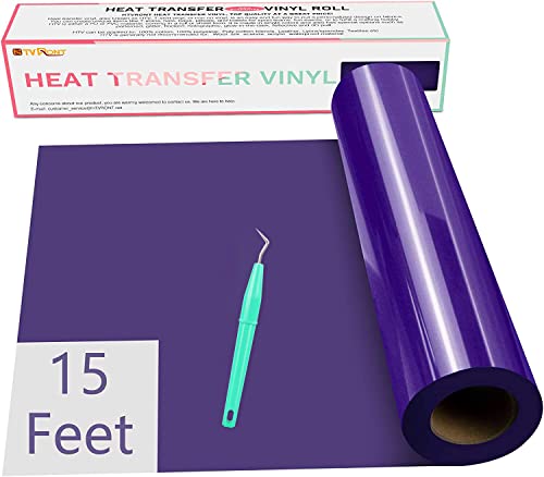 HTVRONT HTV Vinyl Rolls Heat Transfer Vinyl - 12