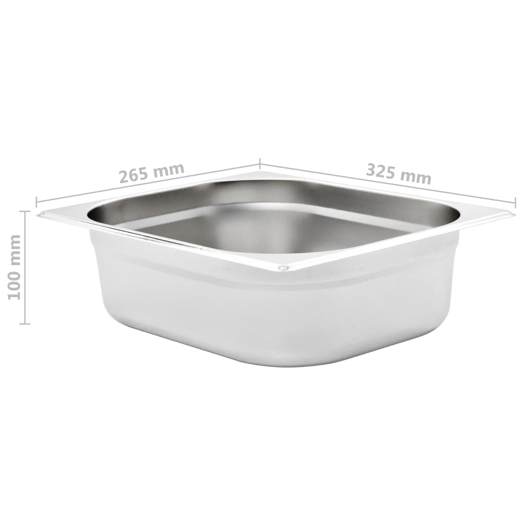 Bandejas Gastronorm 4 unidades GN 1/2 100 mm acero inoxidable,Casa y jardín,Cocina y comedor,Accesorios para aparatos de cocina,Accesorios para mesas de vapor,Cubetas para mesas de vapor-50888