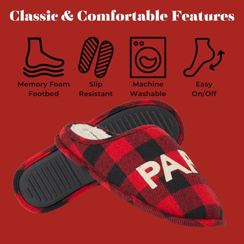 Dearfoams-Mens-Christmas-Gifts-for-Dad-Father-Grandpa-Matching-Family-Pajama-Papa-Bear-Slipper Dearfoams Mens Christmas Gifts for Dad Father Grandpa Matching Family Pajama Papa Bear Slipper