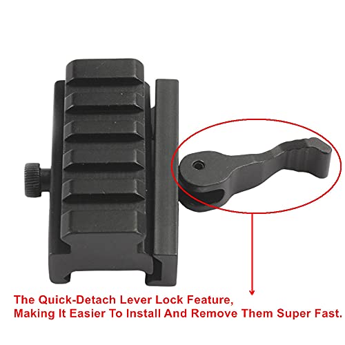 Mizugiwa 5-Slot Qd Lever Mount Adaptor And Riser Medium Profile Black #TOP2