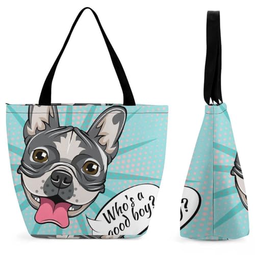 Sac de voyage bouledogue dessin animé pour vos escapades et weekends