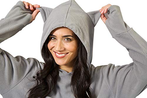Kittyroo Cat Hoodie, The Original As Seen On Tv Kitty Carrying Sweatshirt, With Super Soft Kangaroo Pet Pouch (Medium) Grey #TOP2