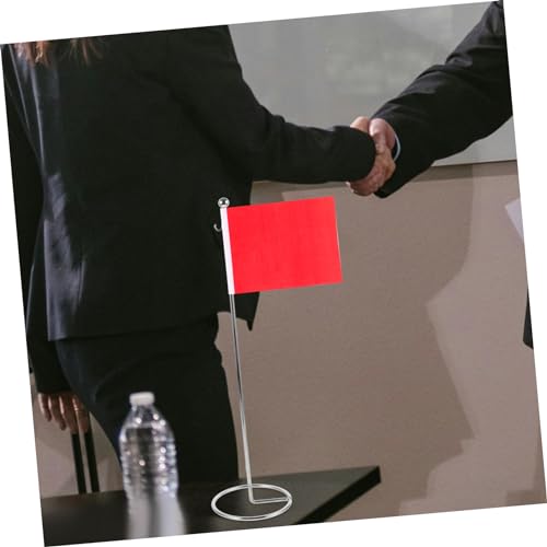 Base Argenté Mini Mât De Drapeau De Table SHINEOFI idéal pour réception officielle