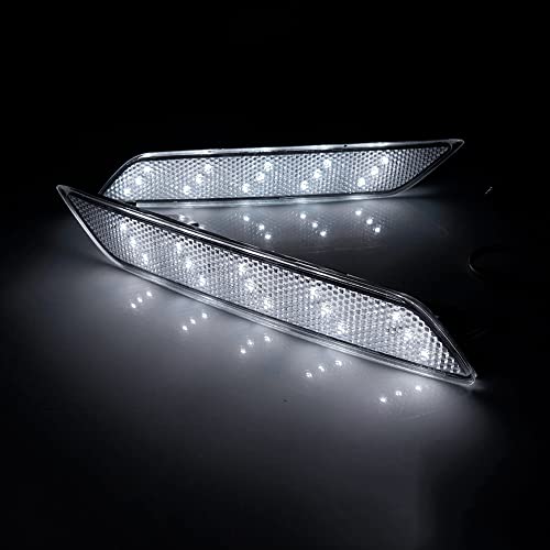 1 Par Led Refletor De Pára Choques Traseiro Luz De Freio Luz Clara Lente Para Honda Civic 2013-2015
