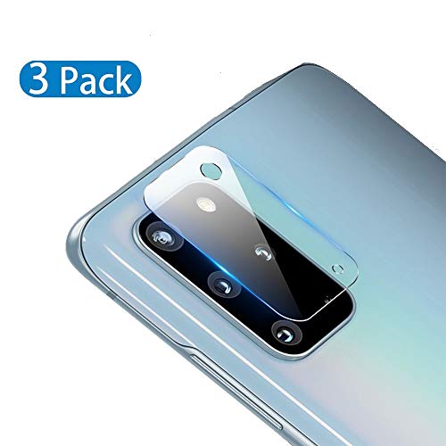 QULLOO Cámara Trasera Lente para Samsung Galaxy S20 Plus, [3 Piezas] Protector Cámara [Alta definición] Cristal Templado para Galaxy S20+