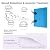 TDHLYJHF 52 Pack Acoustic Foam Panels 1" x 12" x 12"Acoustic Wedge Studio Foam Sound Absorption Wall Panels (Black/Blue)