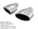 Produktbild Auspuffblenden Look RS4/ RS5/ RS6, A4/ B6/ B7/ B8/ A5, Golf 5 / 6 / 7