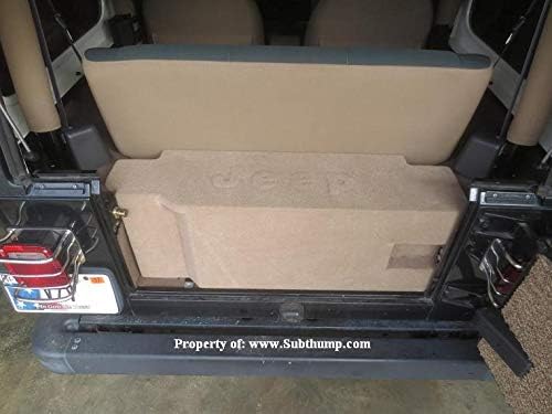 1987-2006 Wrangler TJ/YJ Dual 10 Front Fire Subwoofer Enclosure