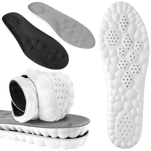 2 pares de plantillas para hombres y mujeres con espuma viscoelástica y soporte de arco miniatura 1