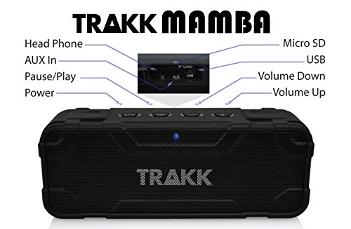 Trakk Mamba 30W Wireless Waterproof Rugged Shockproof Bluetooth Speaker With Built In Subwoofer And Mic #TOP5