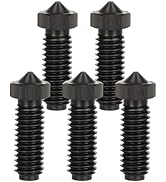 IdeaFormer-3D 5Pcs 0.4mm Hardened Steel Nozzles for Kobra 2 Series, 3D Printers Hardened Steel Ex...