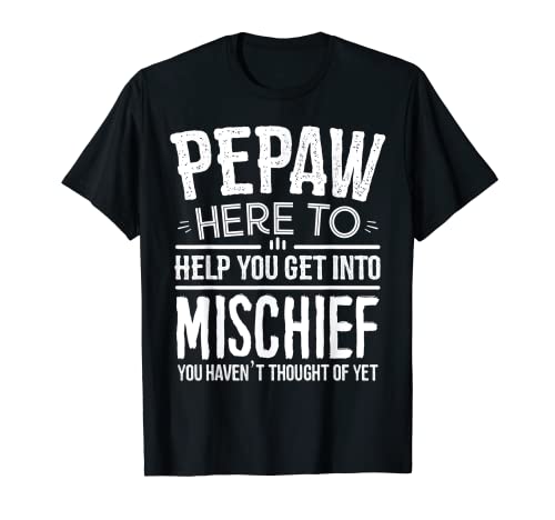 Mens Pepaw Tee Shirt from Grandchildren Funny Grandfather Pepaw T-Shirt
