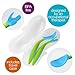 b.Box Toddler Cutlery Set: Patented FLORK™ Designed Fork, Spoon & Travel Case, Easy Grip Handles, Dishwasher Safe, BPA Free. (Ocean Breeze)