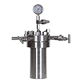 1L High Pressure Stainless Steel Autoclave Reactor - Durable Laboratory Pressure Vessel for Chemical Experiments, Reactions & Synthesis, Ideal for Research & Industrial Applications
