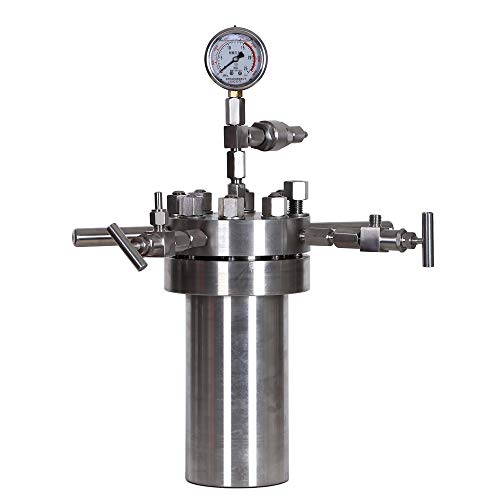 1L Stainless Steel High Pressure Autoclave Reactor - Durable Lab Pressure Vessel for Chemical Experiments, Ideal for Research & Industrial Applications, Reliable Laboratory Equipment