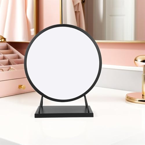 Miroir de coiffeuse noir pour maquillage de bureau