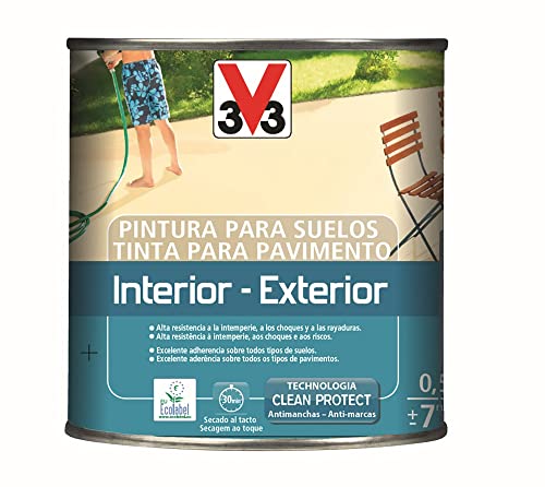 V33 PINTURA SUELOS INTERIOR EXTERIOR GRIS OSCURO SATINADO 0 5L