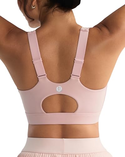 Image of RUNNING GIRL High Impact Sports Bras for Women,Racerback Running Bra Workout Crop Tank Tops Longline Sports Bra Push up
