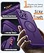 CANSHN Magnetic Compatible with iPhone 16 Pro Max Case, Upgraded [Full Camera Protection] [Compatible with Magsafe] [Translucent Matte] Shockproof Protective Phone Case Cover 6.9 Inch - Deep Purple