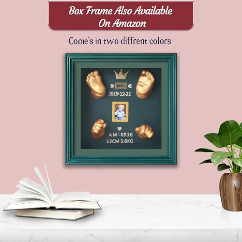 Mold Your Memories 3D baby casting kit 2 foot 2 hand. Molding and casting kit for hand casting. baby footprint and handprint kit up to 2 years. Newborn gifting, baby shower, new parents.